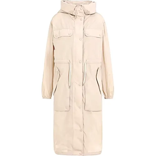 Moncler - Coats > Parkas - Beige - Moncler - Modalova