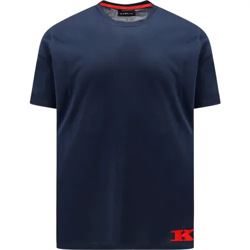 Kiton - Tops > T-Shirts - Blue - Kiton - Modalova