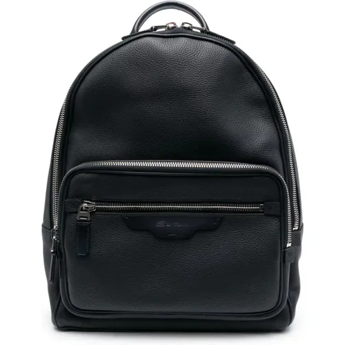 Santoni - Bags > Backpacks - Blue - Santoni - Modalova