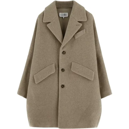 Coats > Single-Breasted Coats - - MM6 Maison Margiela - Modalova