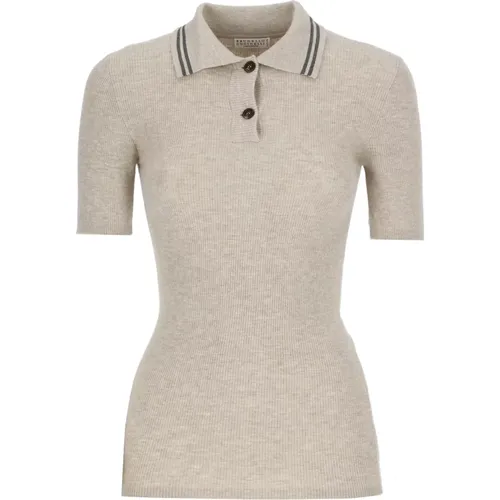 Tops > Polo Shirts - - BRUNELLO CUCINELLI - Modalova