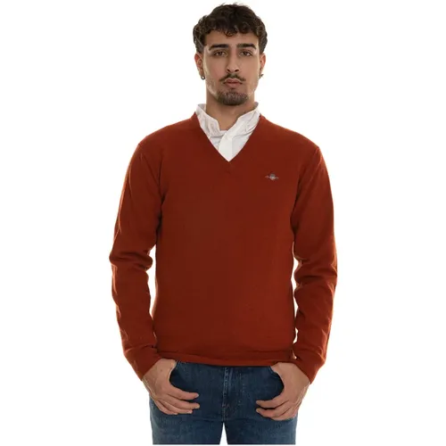 Knitwear > V-neck Knitwear - - Gant - Modalova