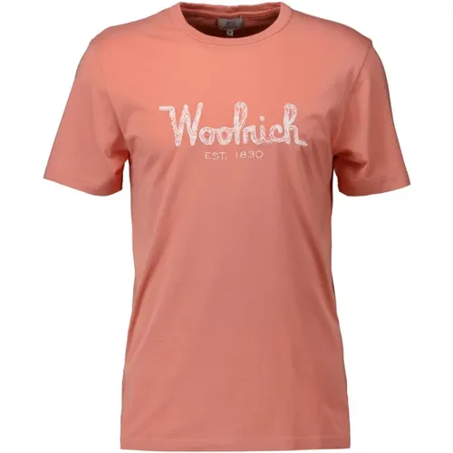 Woolrich - Tops > T-Shirts - Red - Woolrich - Modalova