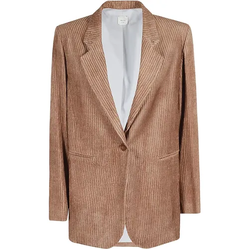 Alysi - Jackets > Blazers - Beige - Alysi - Modalova