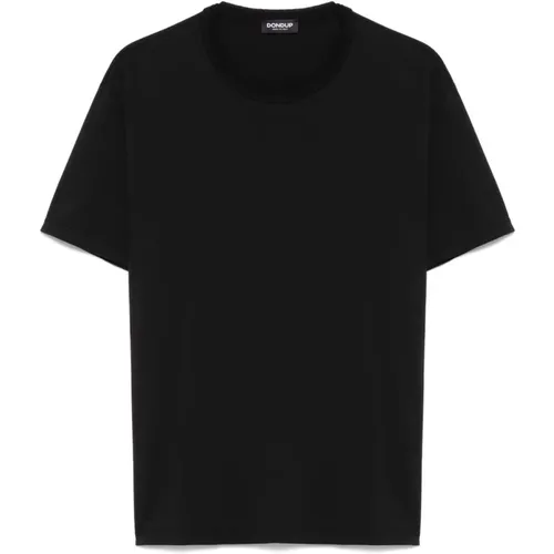 Dondup - Tops > T-Shirts - Black - Dondup - Modalova