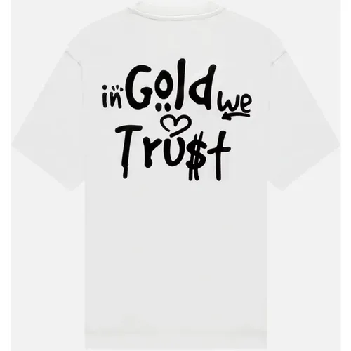 Tops > T-Shirts - - In Gold We Trust - Modalova
