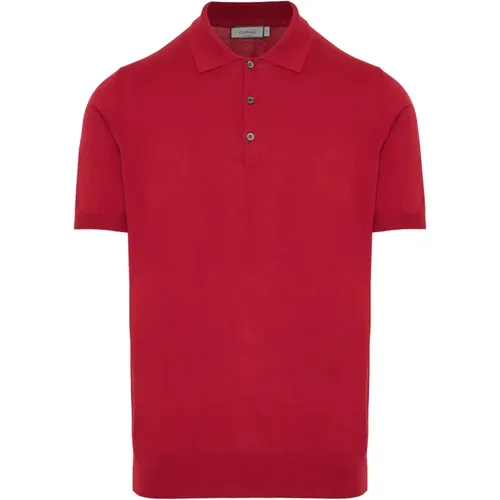 Canali - Tops > Polo Shirts - Red - Canali - Modalova