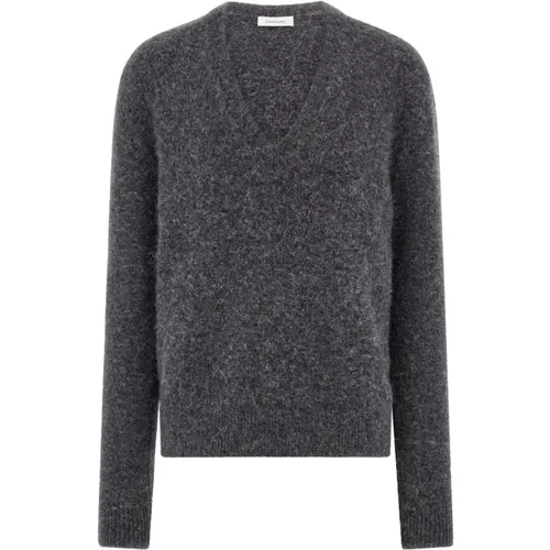 Knitwear > V-neck Knitwear - - Salvatore Ferragamo - Modalova