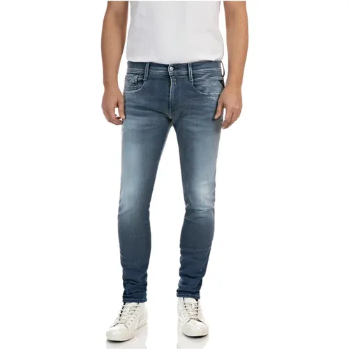 Replay - Slim Fit - Bleu - Replay - Modalova