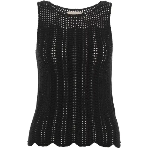 Tops > Sleeveless Tops - - Semicouture - Modalova