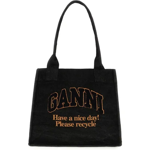 Ganni - Bags > Tote Bags - Black - Ganni - Modalova