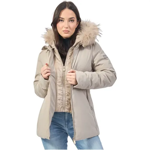 YES ZEE - Coats > Parkas - Beige - YES ZEE - Modalova