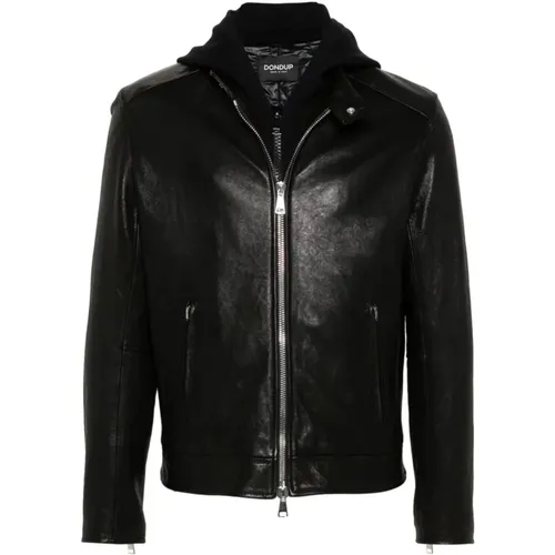 Jackets > Leather Jackets - - Dondup - Modalova