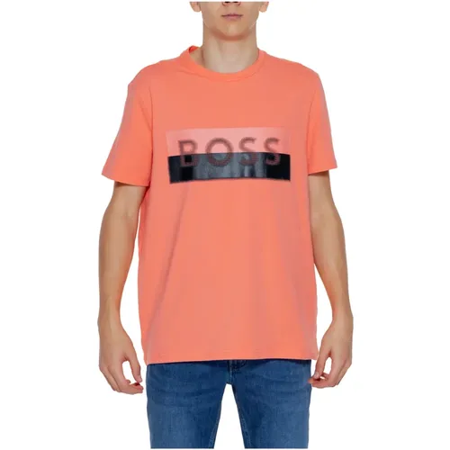 Boss - Tops > T-Shirts - Orange - Boss - Modalova