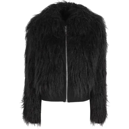 Jackets > Faux Fur & Shearling Jackets - - Boutique Moschino - Modalova