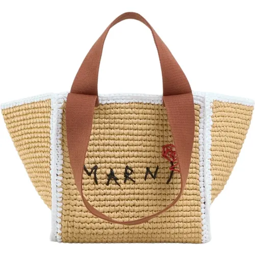 Marni - Bags > Tote Bags - Beige - Marni - Modalova