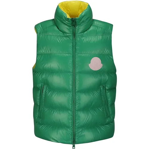 Moncler - Jackets > Vests - Green - Moncler - Modalova