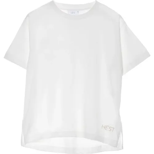 Hést - Tops > T-Shirts - White - Hést - Modalova