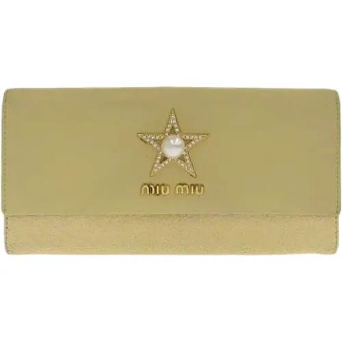 Pre-owned > Pre-owned Accessories > Pre-owned Wallets - - Miu Miu Pre-owned - Modalova