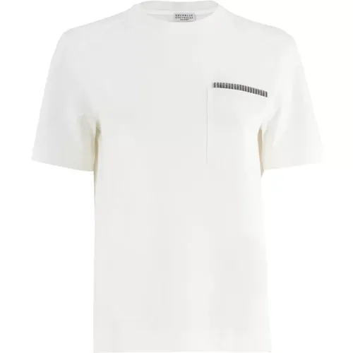 Tops > T-Shirts - - BRUNELLO CUCINELLI - Modalova