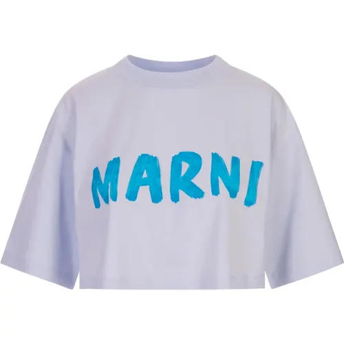 Marni - Tops > T-Shirts - Blue - Marni - Modalova