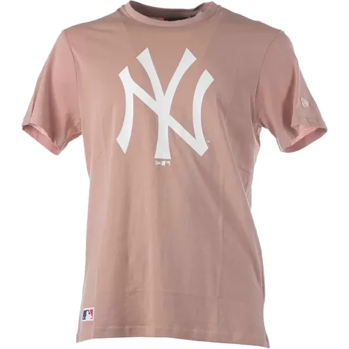 New Era - Tops > T-Shirts - Pink - new era - Modalova