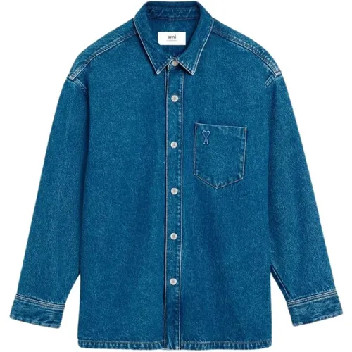 Shirts > Denim Shirts - - Ami Paris - Modalova