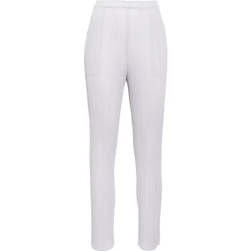 Trousers > Slim-fit Trousers - - Issey Miyake - Modalova