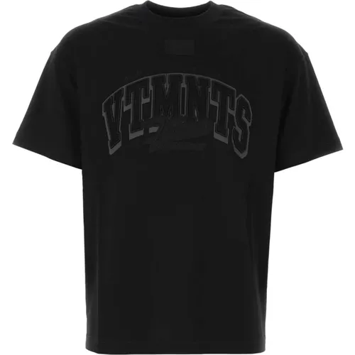 Vtmnts - Tops > T-Shirts - Black - Vtmnts - Modalova