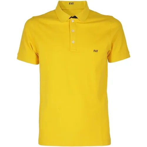 Fay - Tops > Polo Shirts - Yellow - Fay - Modalova