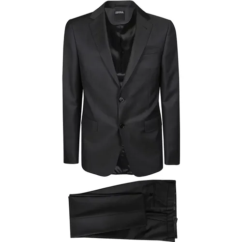 Suits > Suit Sets > Single Breasted Suits - - Ermenegildo Zegna - Modalova