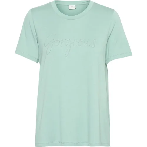 Kaffe - Tops > T-Shirts - Green - Kaffe - Modalova