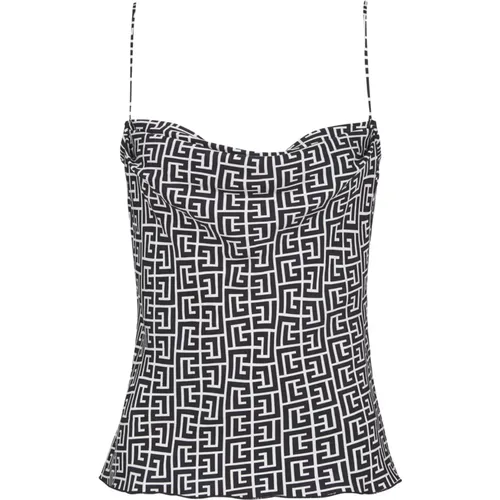 Tops > Sleeveless Tops - - Balmain - Modalova