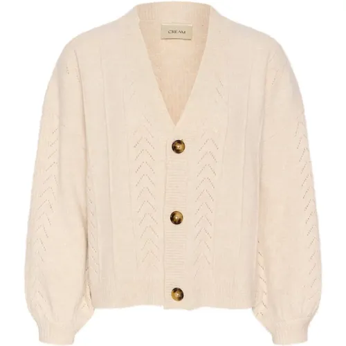 Knitwear > Cardigans - - Cream - Modalova