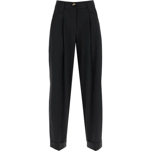 Trousers > Wide Trousers - - Ganni - Modalova