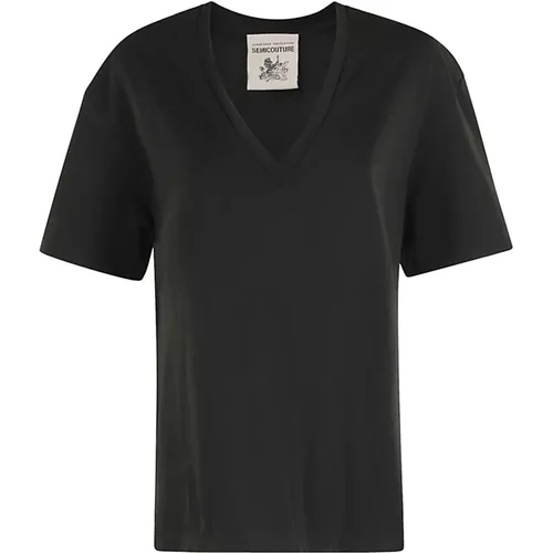 Tops > T-Shirts - - Semicouture - Modalova