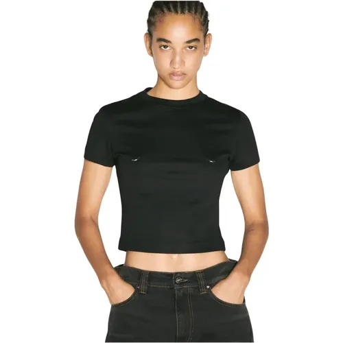 Mugler - Tops > T-Shirts - Black - Mugler - Modalova