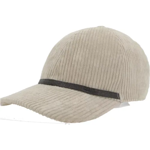 Accessories > Hats > Caps - - BRUNELLO CUCINELLI - Modalova