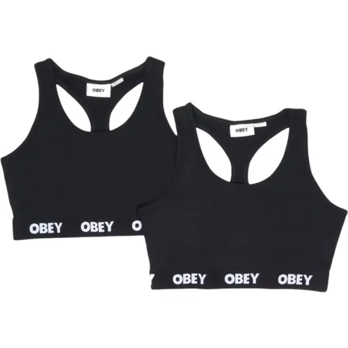 Obey - Underwear > Bras - Black - Obey - Modalova