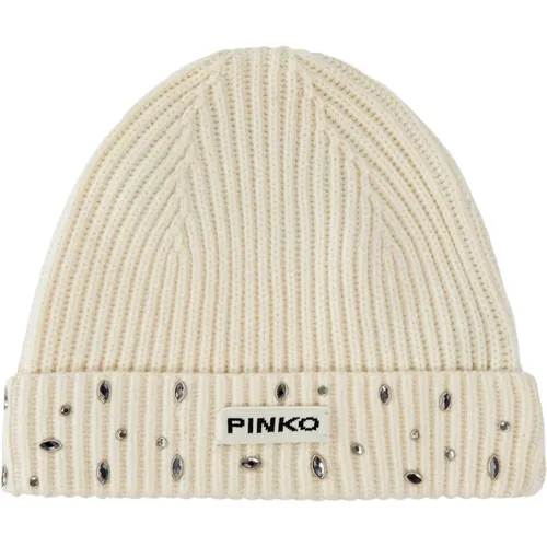 Accessories > Hats > Beanies - - pinko - Modalova