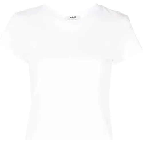 Agolde - Tops > T-Shirts - White - Agolde - Modalova