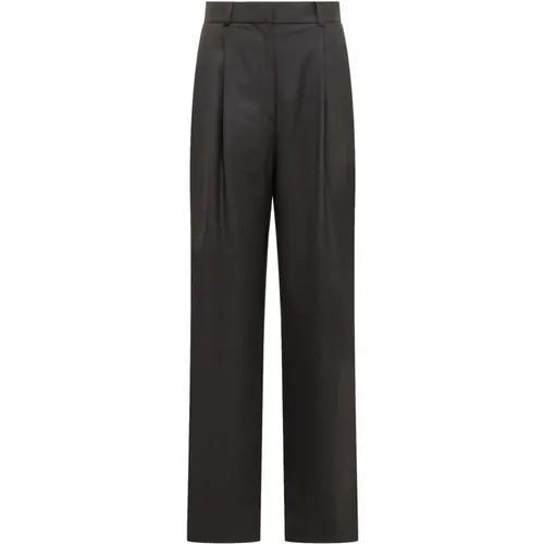 Trousers > Straight Trousers - - Loulou Studio - Modalova