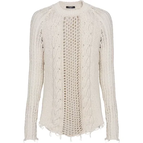 Knitwear > Round-neck Knitwear - - Balmain - Modalova