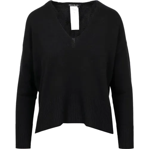 Knitwear > V-neck Knitwear - - Pennyblack - Modalova