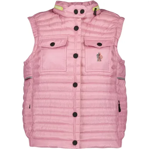 Moncler - Jackets > Vests - Pink - Moncler - Modalova