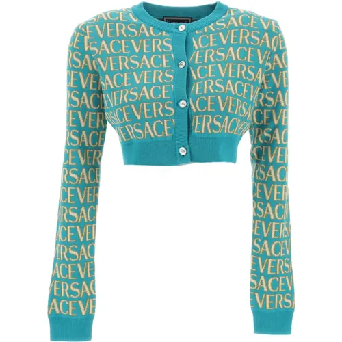 Knitwear > Cardigans - - Versace - Modalova