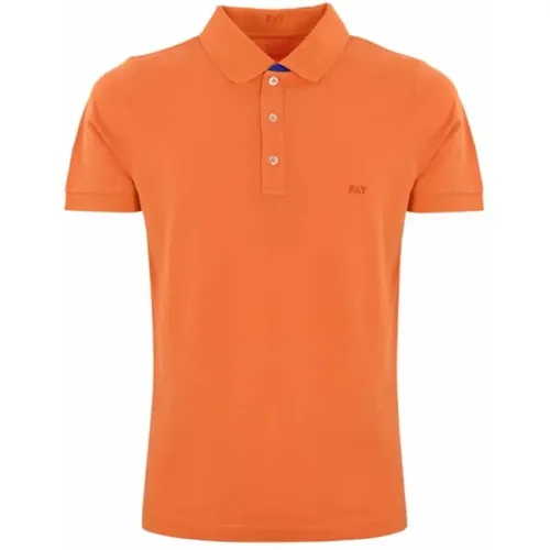 Fay - Tops > Polo Shirts - Orange - Fay - Modalova