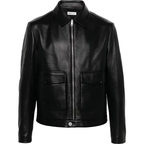 Jackets > Leather Jackets - - Bally - Modalova