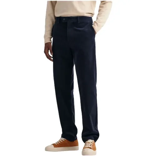 Gant - Trousers > Chinos - Blue - Gant - Modalova