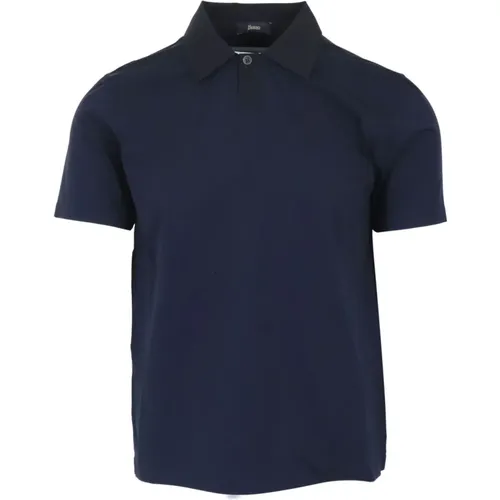 Herno - Tops > Polo Shirts - Blue - Herno - Modalova